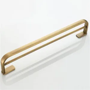 Bronze Bathroom Towel Bar Antique Brass Wall Mounted Towels Hanger Shelf Rack for Lavaroty Kitchen Bath Room Hotel(B)