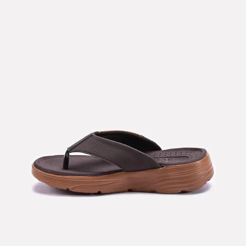 Brown Soft Flip Flops 0151093