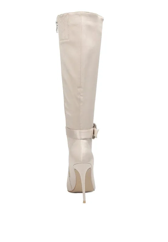 Buckle High Heel Boots