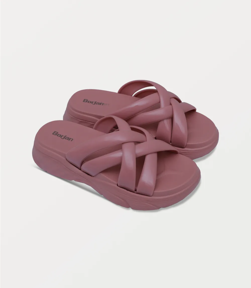 BW10276-PINK-Women Casual Slipper