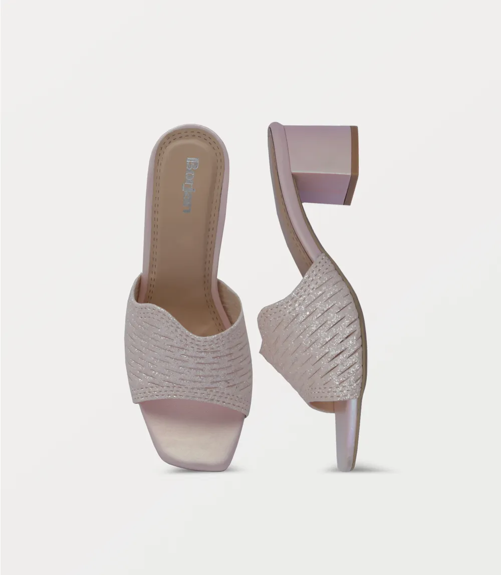 BW10287-PINK-Women Slipper Heel