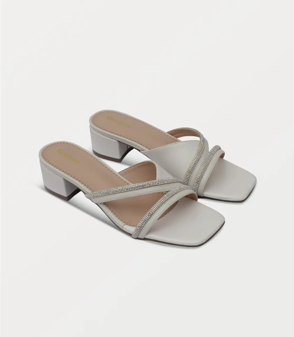 BW10395-IVORY-Women Slipper Heel