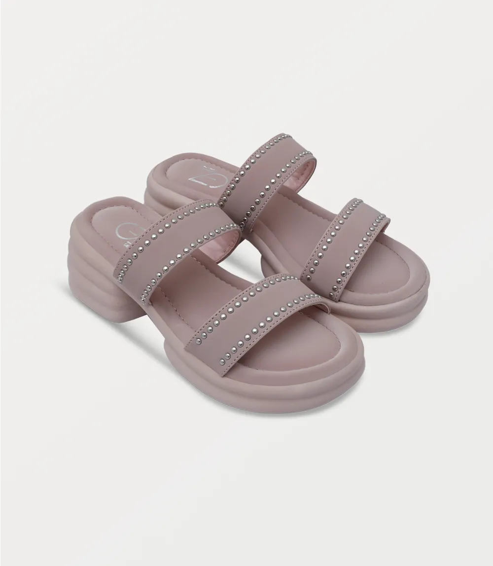 BW10467-LILAC-Women Platform Slipper