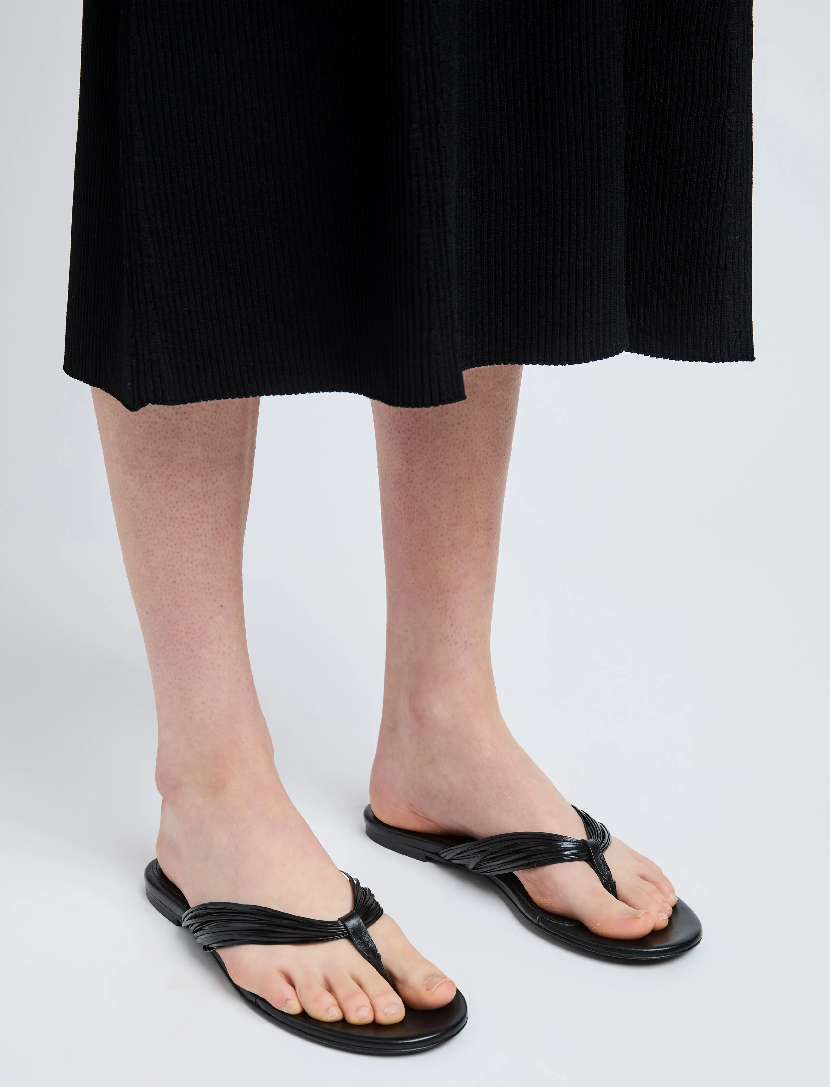 Cable Thong Sandals