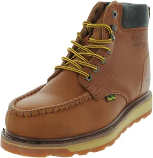 Cactus Men’s 627MS 6” Steel Toe Moc Toe High Flexibility Polyurethane and Rubber Dual Density Outsole Construction Work Boot Steel Toe