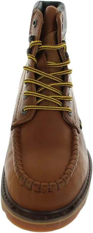 Cactus Men’s 627MS 6” Steel Toe Moc Toe High Flexibility Polyurethane and Rubber Dual Density Outsole Construction Work Boot Steel Toe