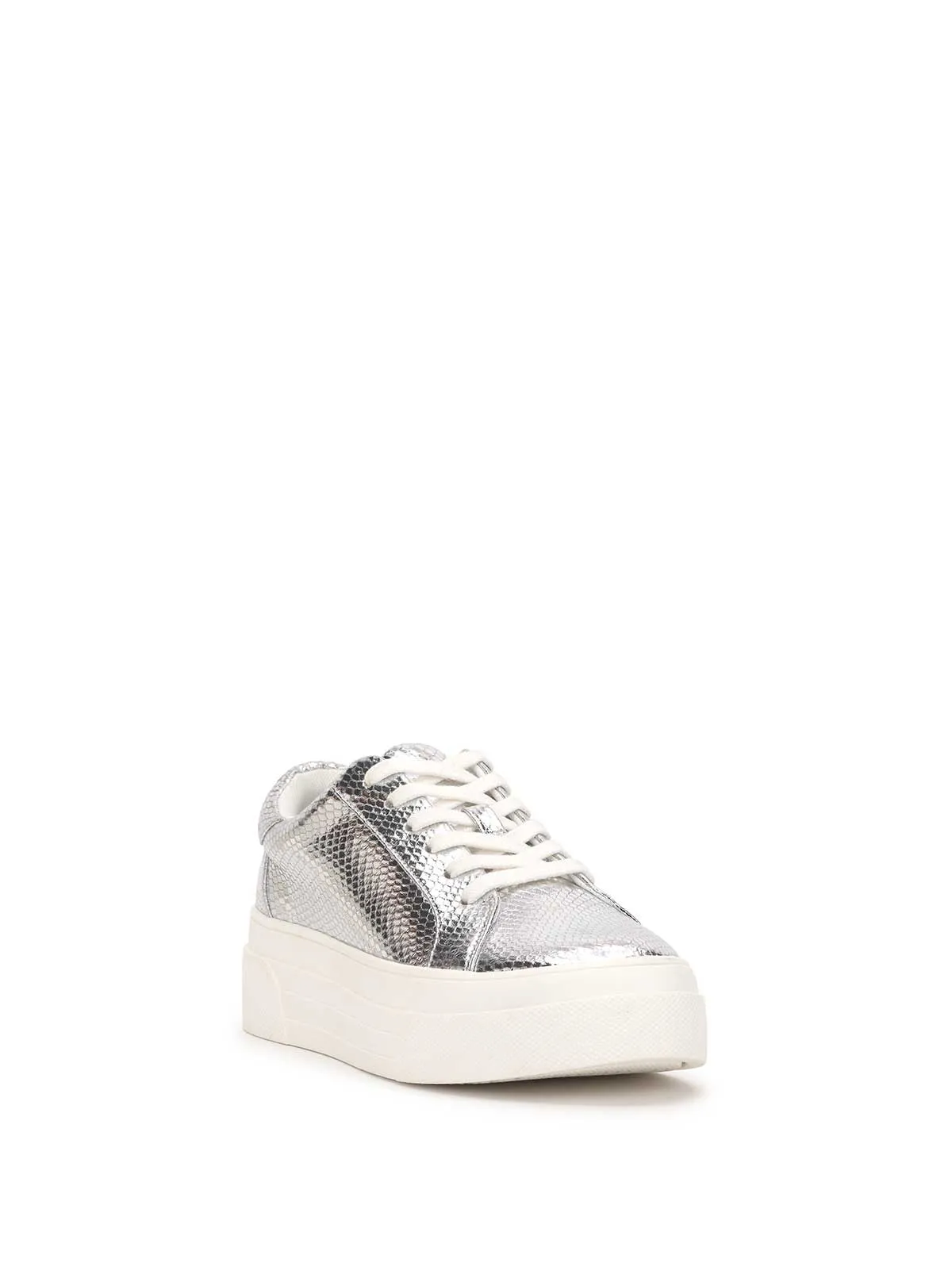 Caitrona Platform Sneaker in Silver