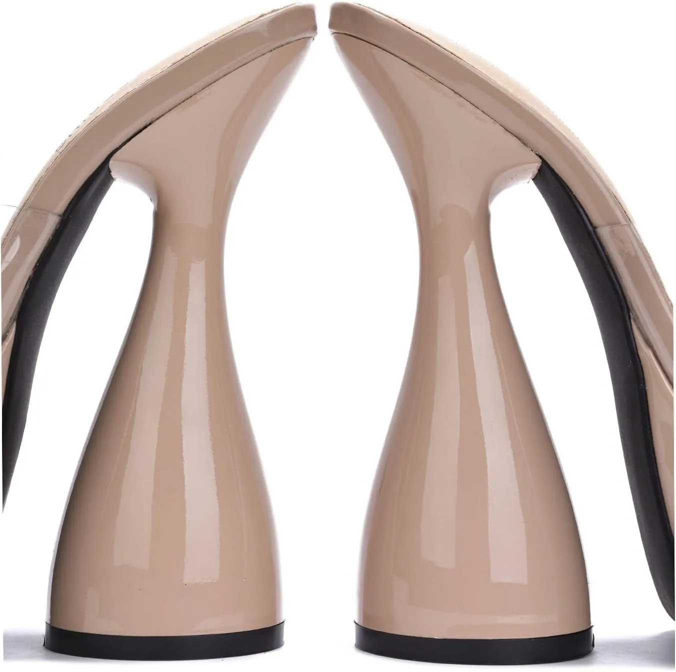Cape Robbin Inji Clear Round Toe Platform High Heels (Inji)