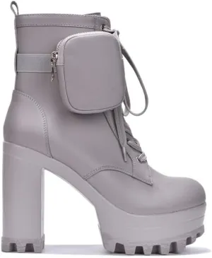 Cape Robbin Monik Round Toe Platform Block Heel Booties (Monik)