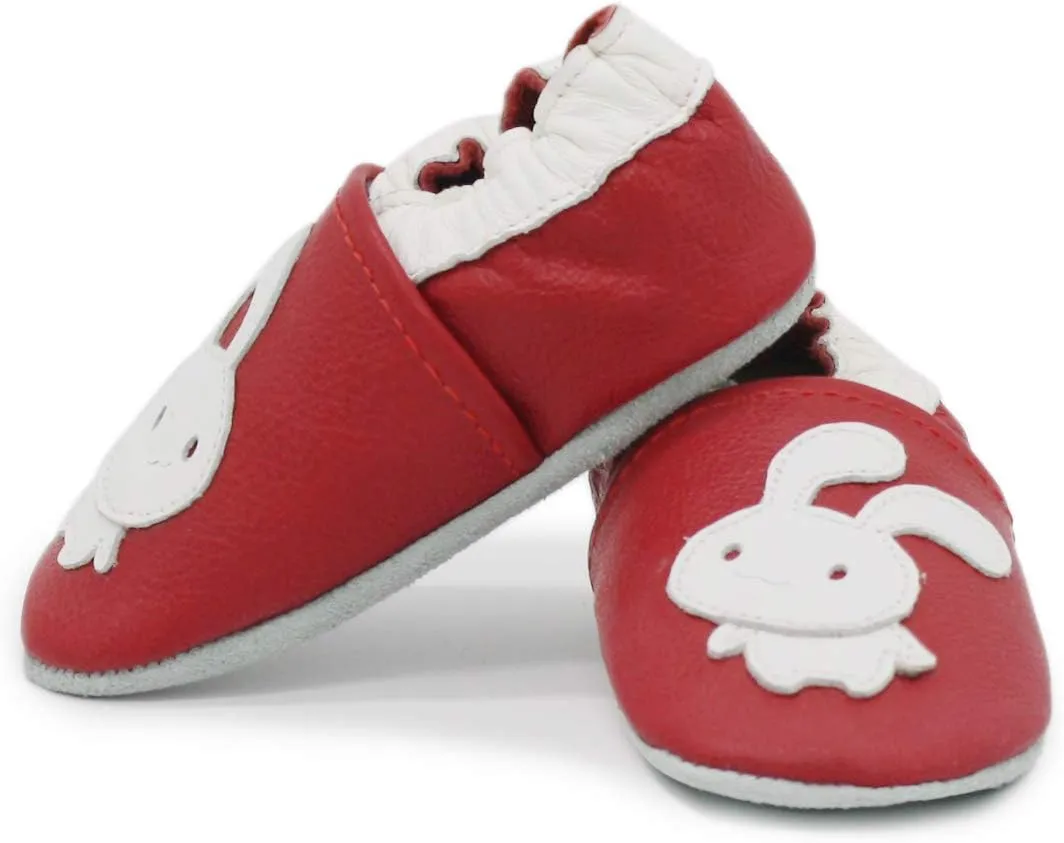Carozoo Toddler Kids Unisex Slipper Animal Flower Soft Sole Leather Baby Shoes