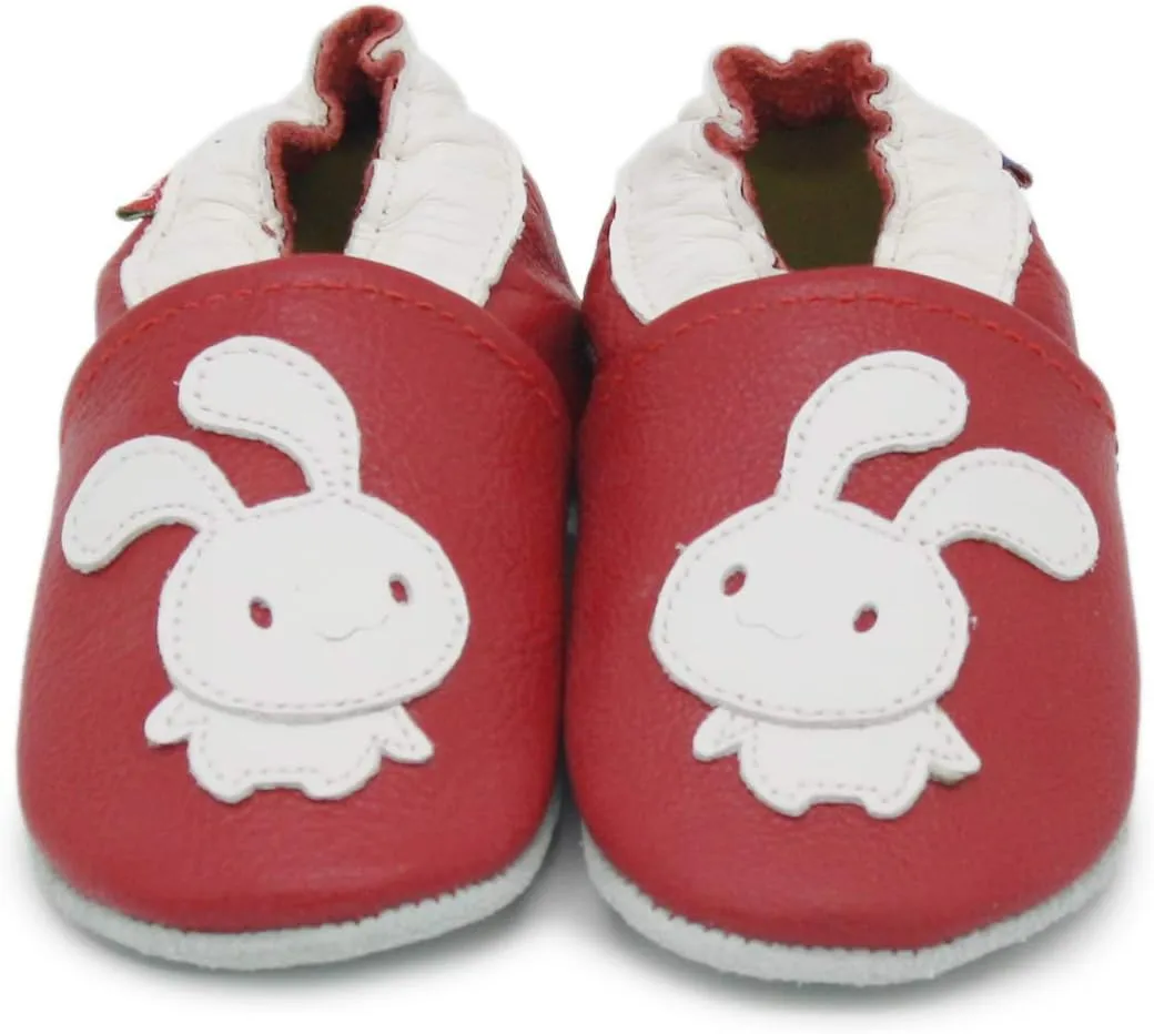 Carozoo Toddler Kids Unisex Slipper Animal Flower Soft Sole Leather Baby Shoes