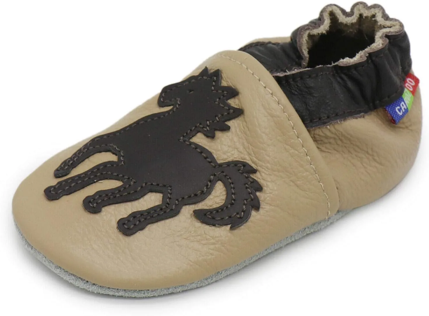 Carozoo Toddler Kids Unisex Slipper Animal Flower Soft Sole Leather Baby Shoes
