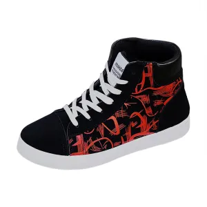 Casual Sneaker Shoes for Men Men's Canvas Flat High-top Fashion Casual Comfortable Shoes Men Classic Leather Sneaker