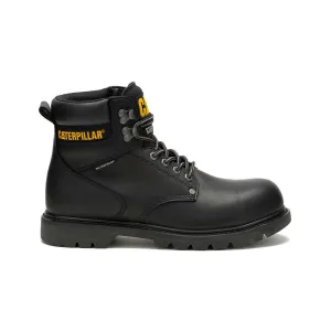 Caterpillar Men's Second Shift Waterproof Steel Toe Work Boot Black | Honey Reset