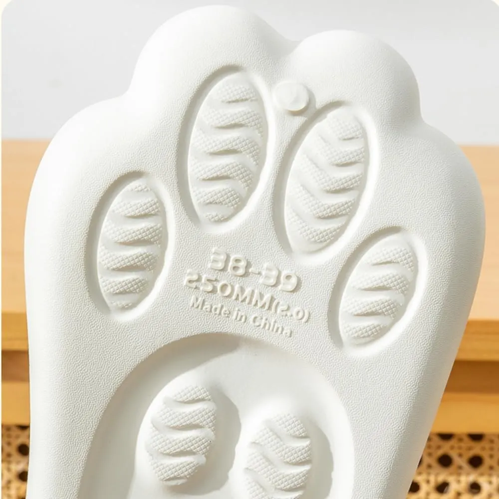 Cat's Claw Slippers EVA Bathroom Slippers Ladies Summer Outside Wear Home Indoor Thick Soles Non-slip Cute Couple