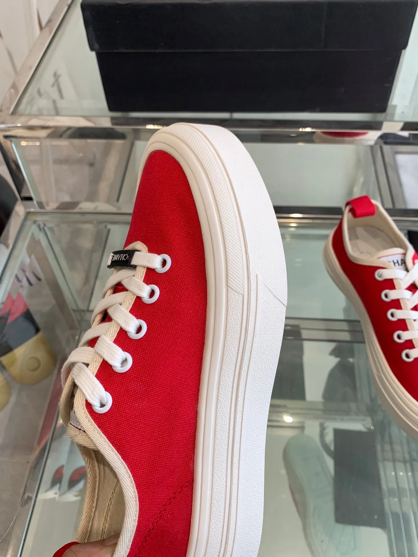 CC Sneaker Red Canvas 203267