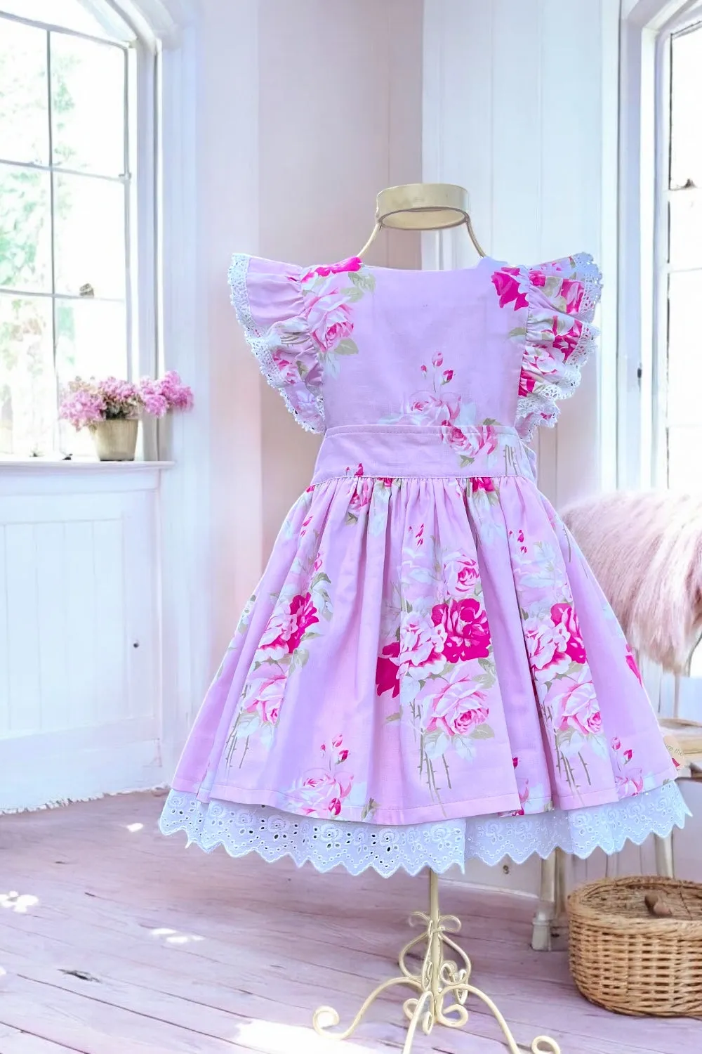Charlotte Emma Dress | Slipper Roses in Pink | From the Slipper Roses Collection by Tanya Whelan
