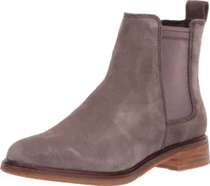 Clarks Women's Clarkdale Arlo Chelsea Boot, Taupe Suede, 5