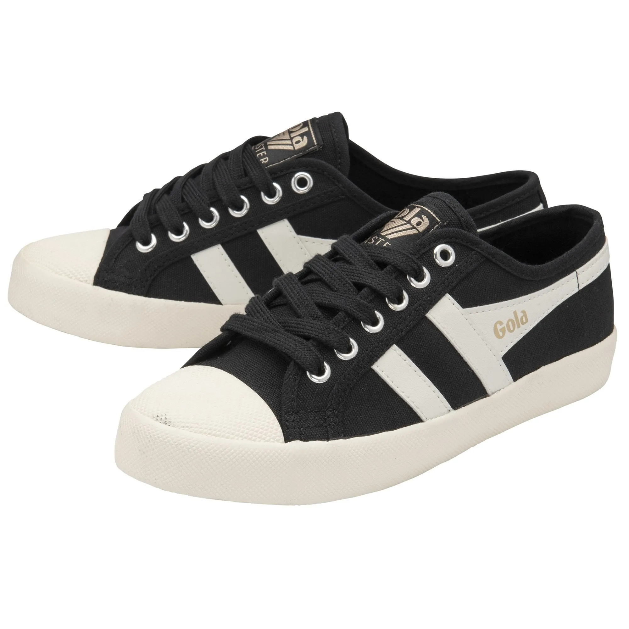 Coaster Sneaker (Black   Off White   Gold)