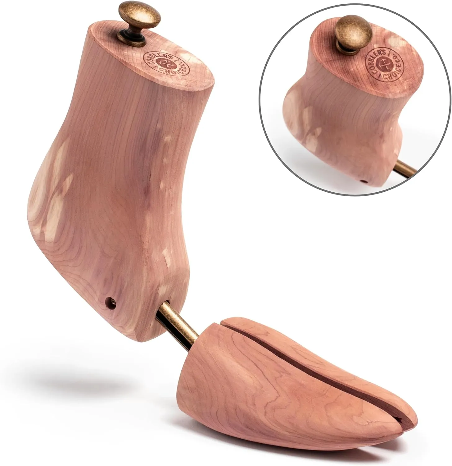 Cobbler's Choice Men's Cedar Boot Tree - All Natural Aromatic Cedar Wood - Premium Construction & Unbeatable Quality