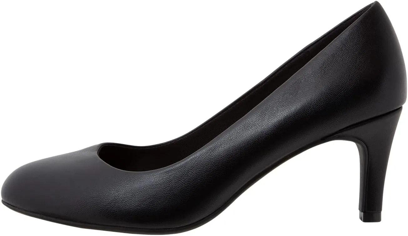 Comfort Plus by Predictions Women's Karma Mid-Heel Round Toe Pump