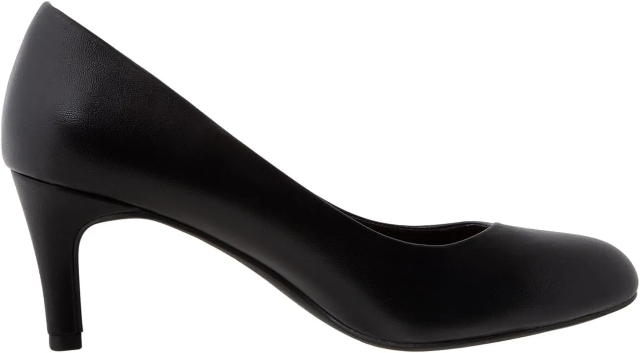 Comfort Plus by Predictions Women's Karma Mid-Heel Round Toe Pump