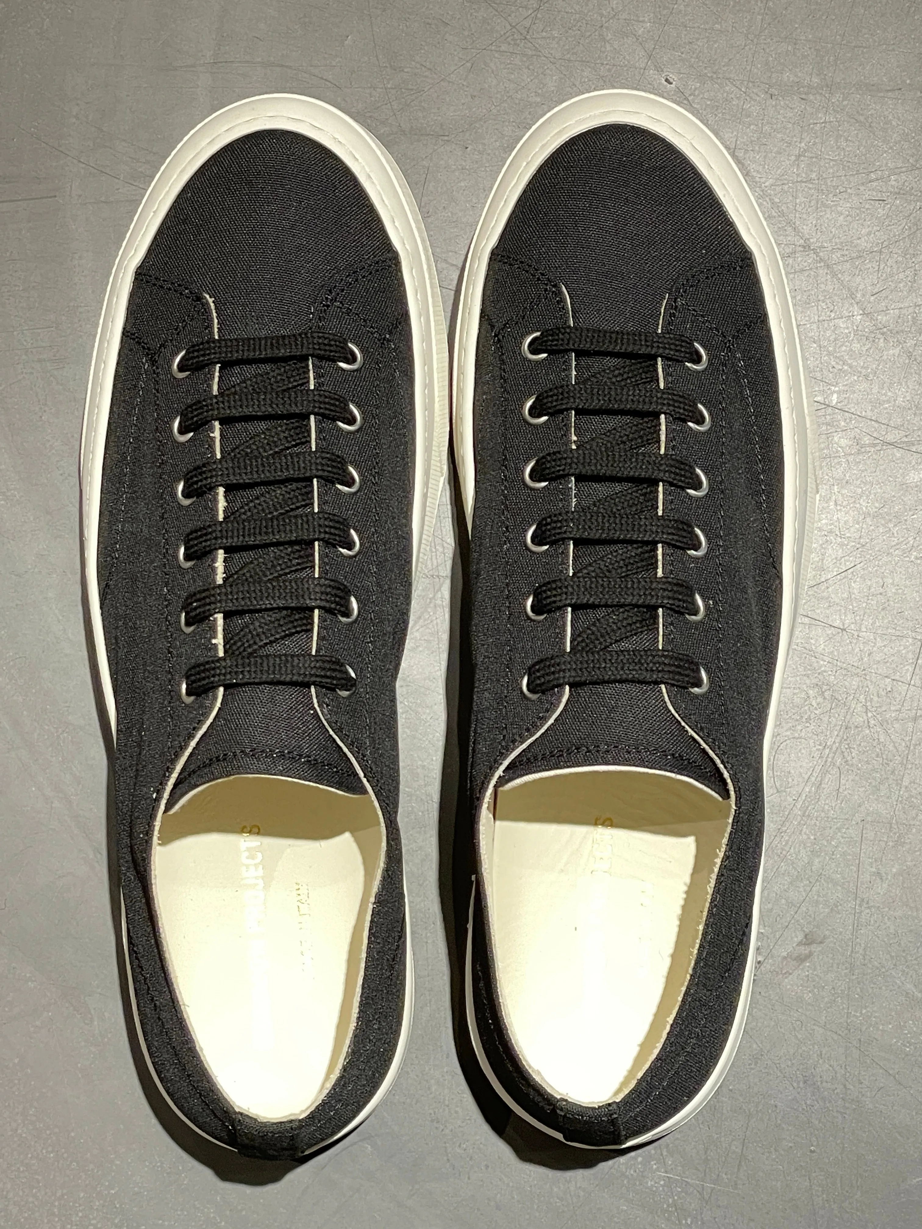 COMMON PROJECTS 5219 TOURNAMENT LOW CLASSIC CANVAS BLACK