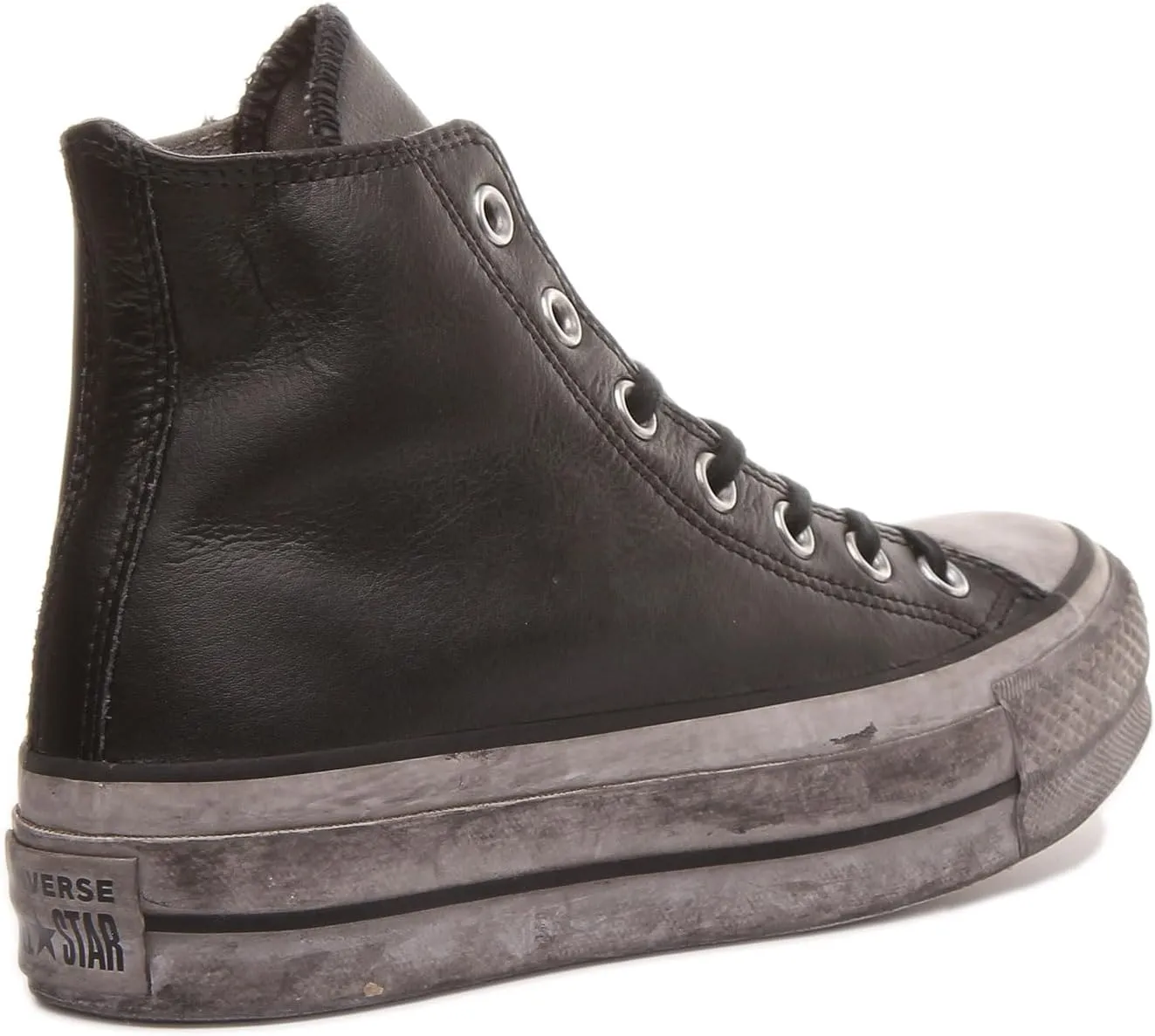 Converse All Star Platform Black Leather Women's Sneaker Woman Fw 2019
