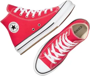 Converse Chuck Taylor All Star EVA Lift Canvas Big Kids High Top Sneaker (Red/White/Black, US Footwear Size System, Big Kid, Women, Numeric, Medium, 4.5)