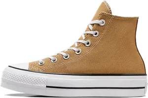 Converse Chuck Taylor All Star Platform Sneaker Giallo da Donna A06506C, Brown