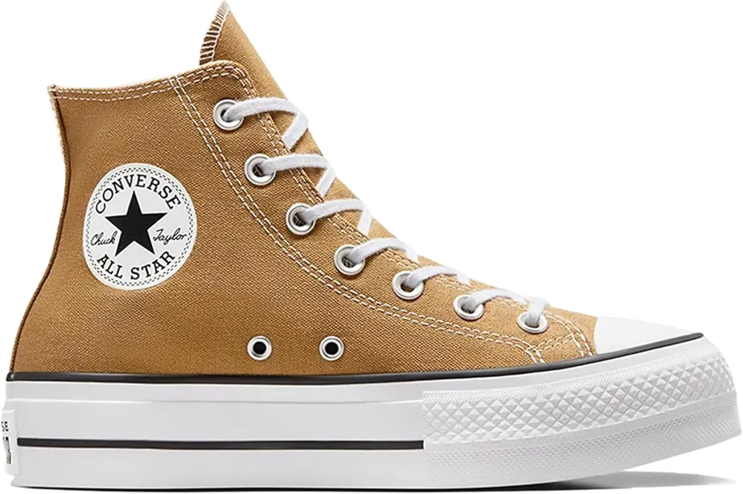 Converse Chuck Taylor All Star Platform Sneaker Giallo da Donna A06506C, Brown