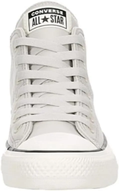 Converse Unisex Chuck Taylor All Star Madison Ox Mid High Leather Sneaker - Lace up Closure Style - Pale Putty/Egret/Black