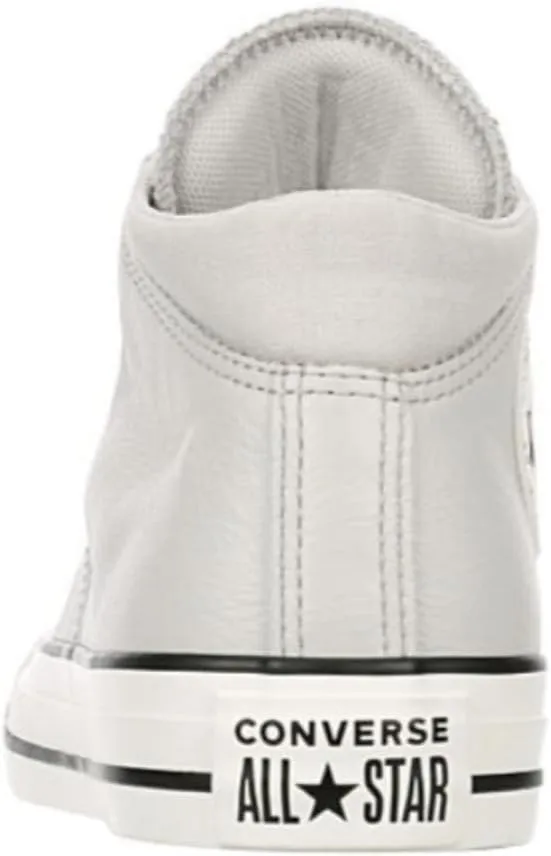 Converse Unisex Chuck Taylor All Star Madison Ox Mid High Leather Sneaker - Lace up Closure Style - Pale Putty/Egret/Black