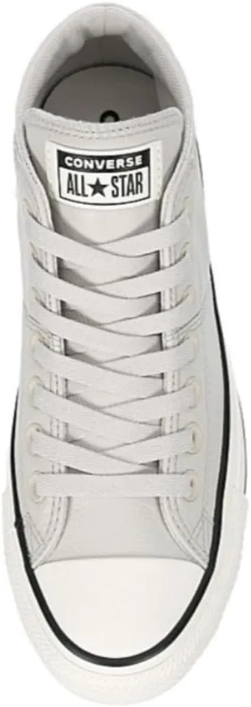 Converse Unisex Chuck Taylor All Star Madison Ox Mid High Leather Sneaker - Lace up Closure Style - Pale Putty/Egret/Black
