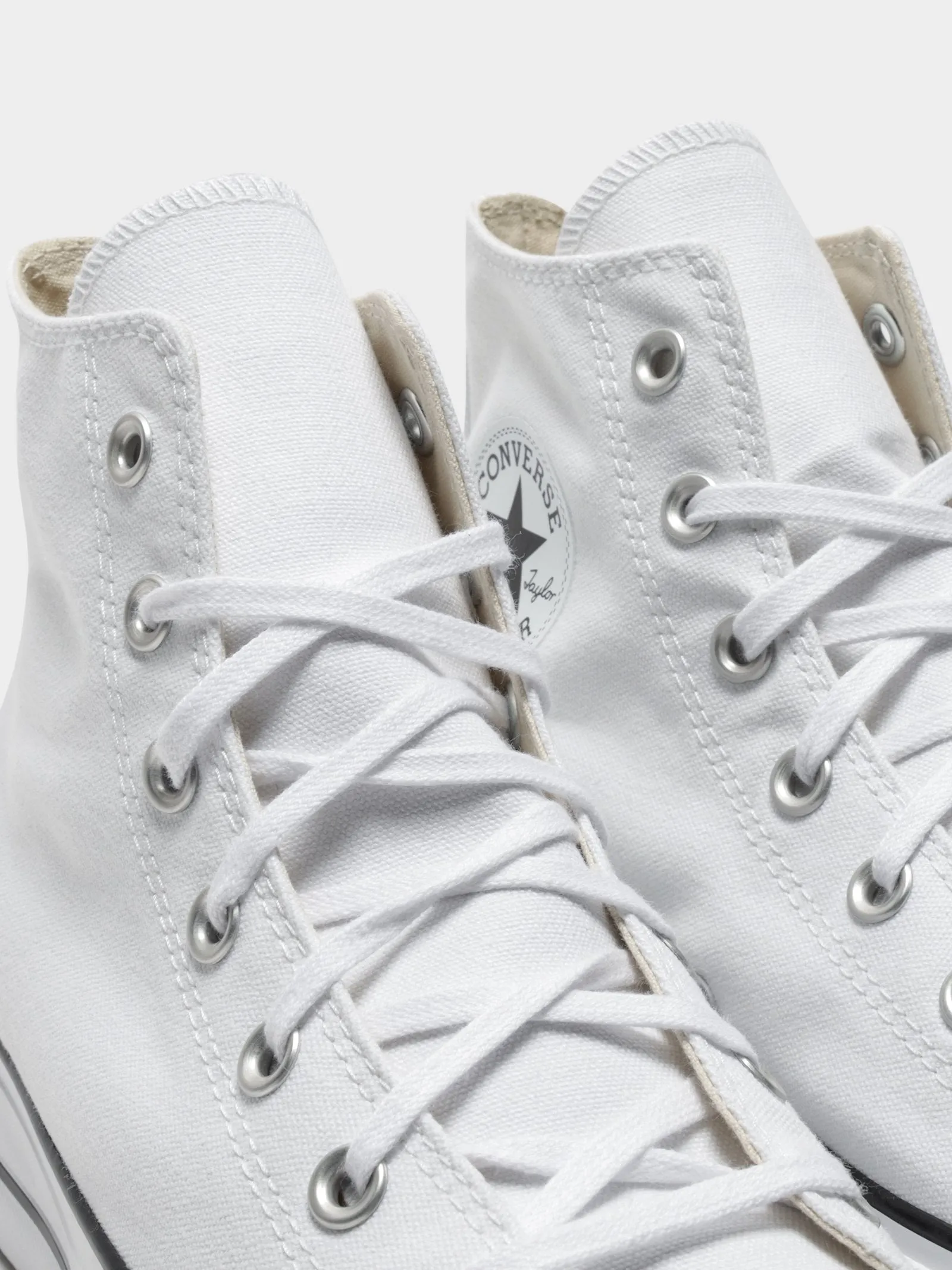 Converse Womens Chuck Taylor All Star Canvas Lift High Top - White