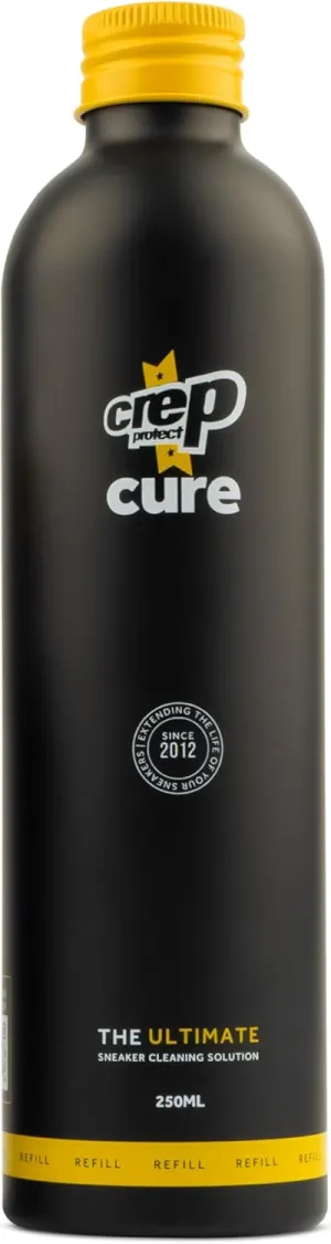 Crep Protect Cure Sneaker Cleaner - Ultimate Shoe Cleaning Solution for Leather, Suede, Nubuck, Canvas, Nylon, Vinyl - 8.4 Oz