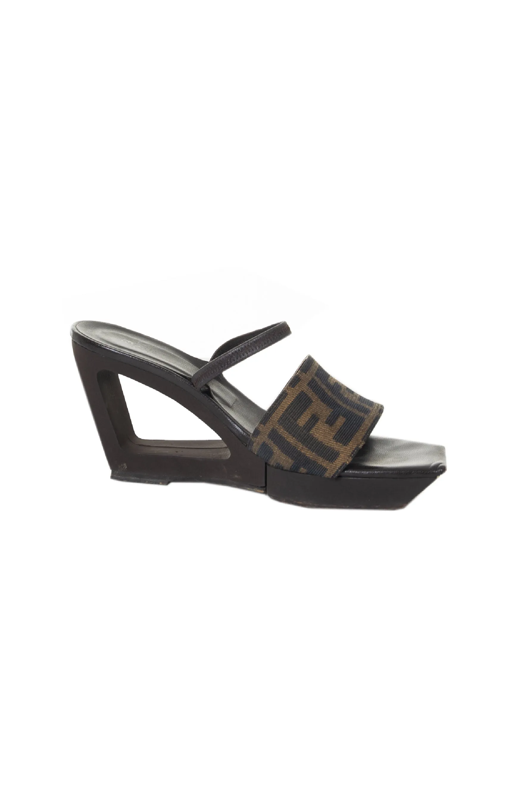 Cut Out Wedge Sandal