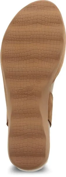 Dansko Tan Marcy Milled Nubuck Wedge Women's Sandals 1511-151500