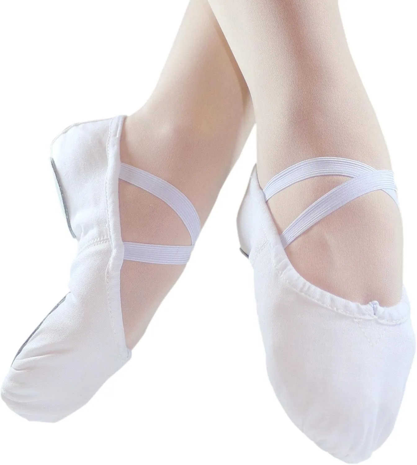 Danzcue Adult Split Sole Canvas Ballet Slipper