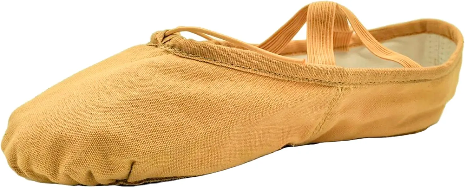 Danzcue Adult Split Sole Canvas Ballet Slipper