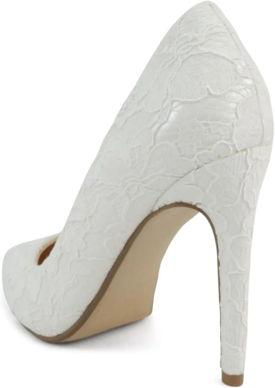 Delicious Beyond ~ Women Pointed Toe High Heel Bridal Dress Pumps