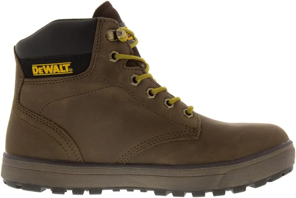 DEWALT Plasma Men's Leather, Steel Toe, Safety Work Boot, Palm Brown, 10