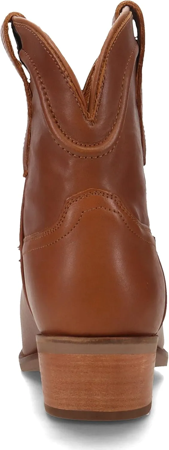 Dingo Womens Seguaro Round Toe Casual Boots Ankle Low Heel 1-2" - Brown