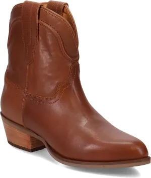 Dingo Womens Seguaro Round Toe Casual Boots Ankle Low Heel 1-2" - Brown