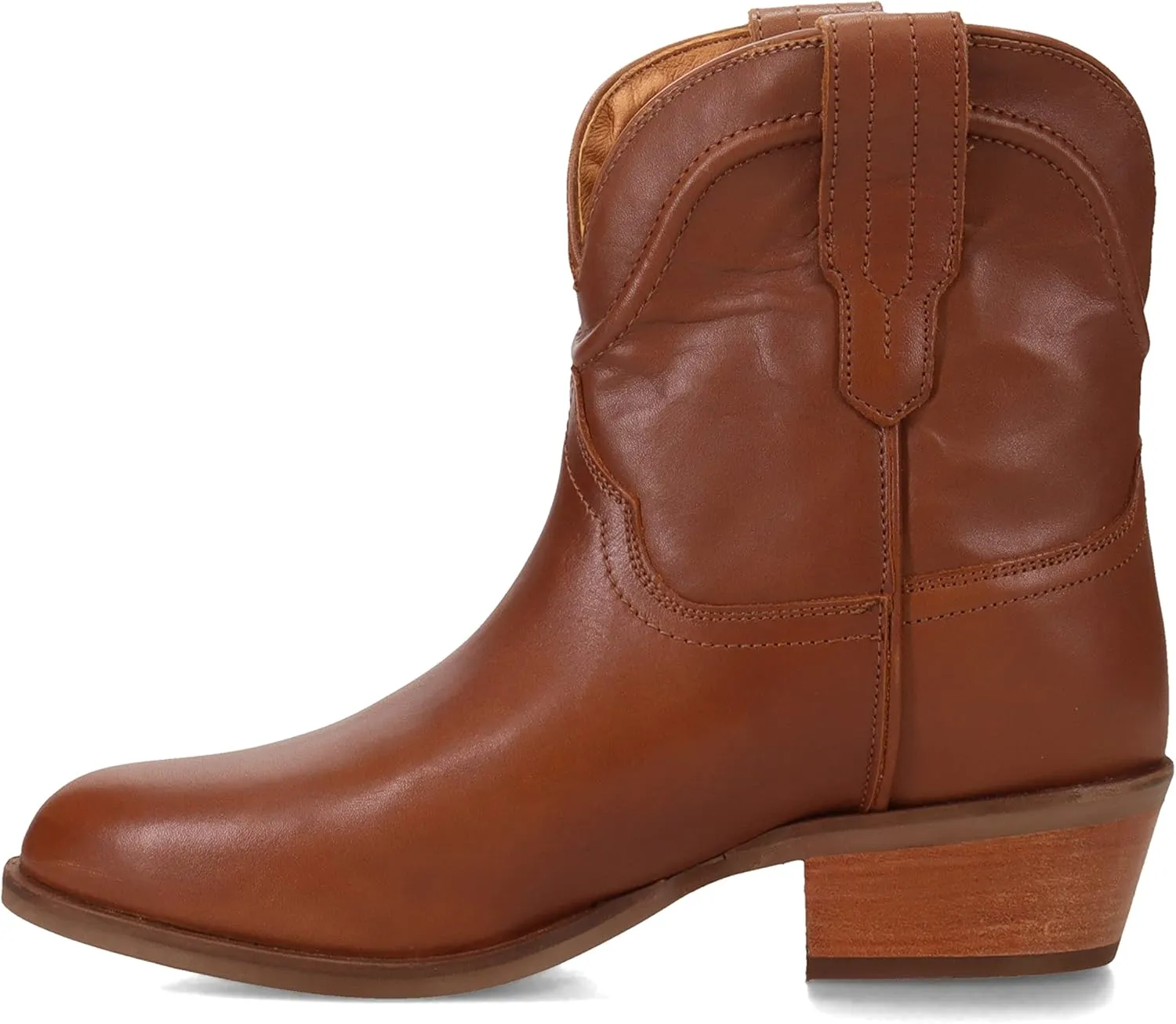 Dingo Womens Seguaro Round Toe Casual Boots Ankle Low Heel 1-2" - Brown