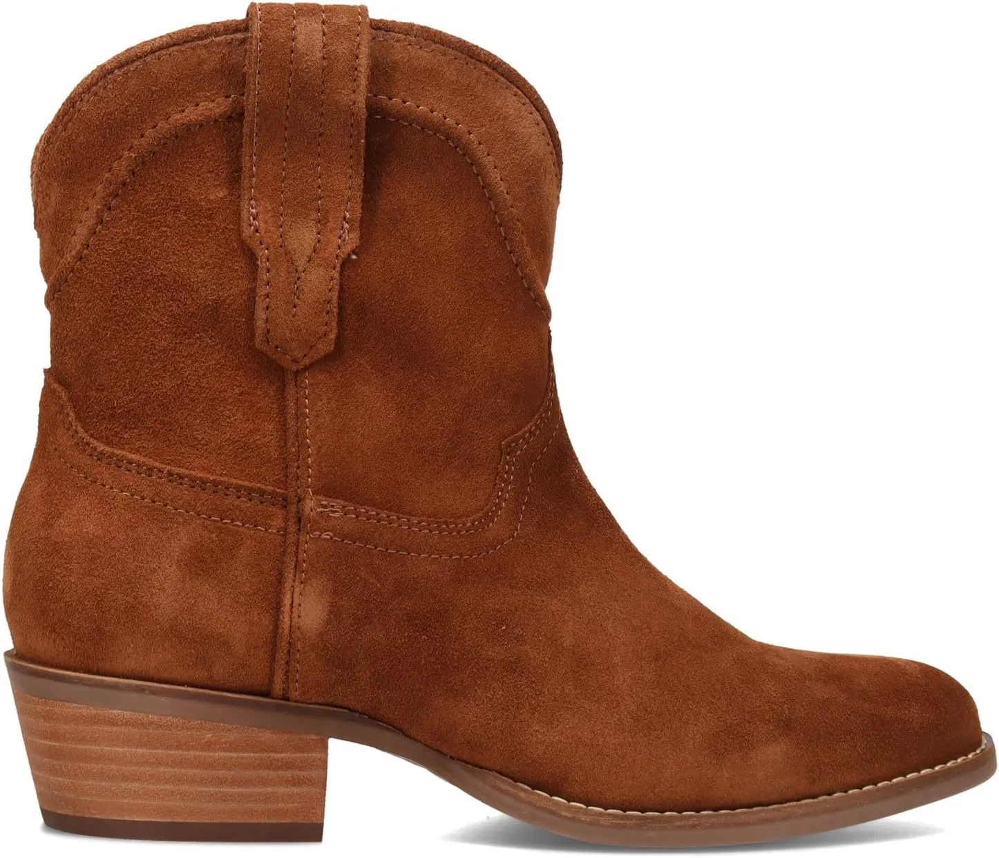 Dingo Womens Tumbleweed Roper Round Toe Casual Boots Ankle Low Heel 1-2" - Black