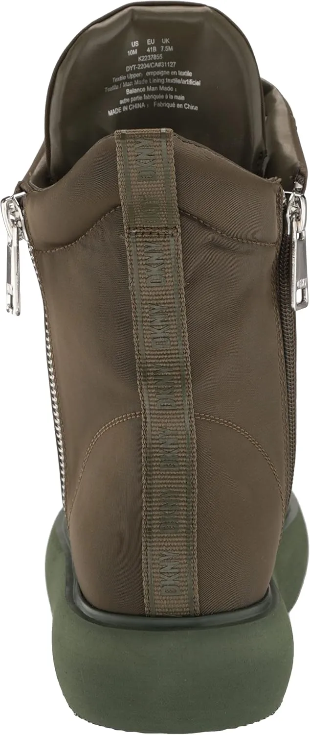 DKNY Women's Aken Hightop Platform Sneaker with Side Zipper