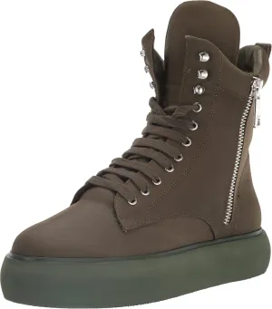 DKNY Women's Aken Hightop Platform Sneaker with Side Zipper