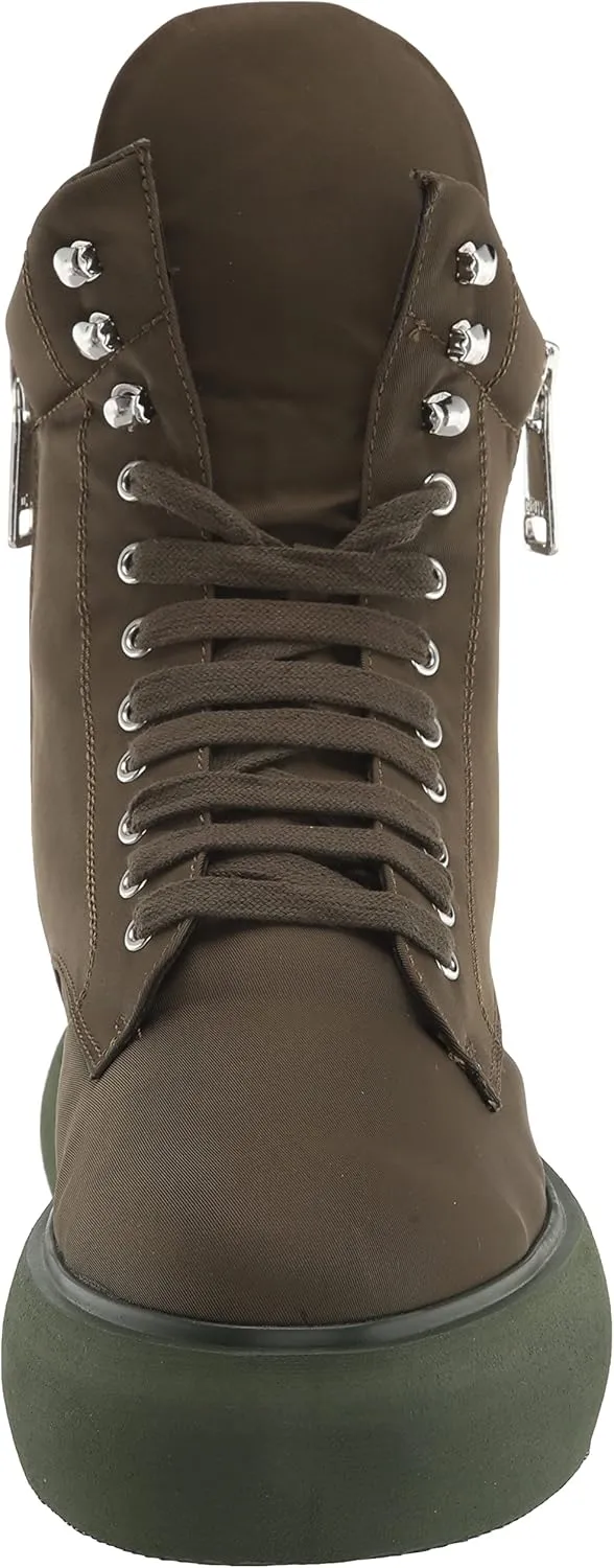 DKNY Women's Aken Hightop Platform Sneaker with Side Zipper