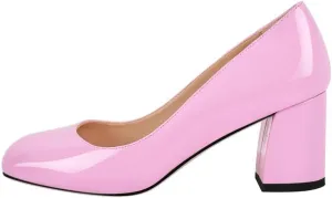 dollskiss Women's Round Toe Classic Stiletto Pumps